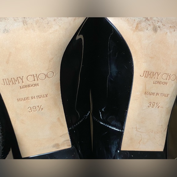 Jimmy Choo ‘Love 100’ Patent Leather Pointed Toe Pumps, Black | EU 39.5 - Picture 10 of 13